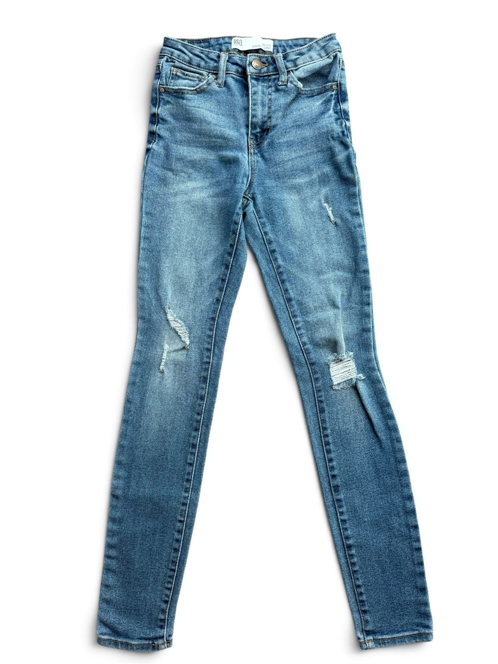 RSQ High Rise Stretch Distressed Skinny Jeans | Size 00/W23